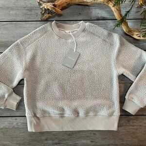 NWT EVERLANE The ReNew Teddy Oversized Crewneck Size XSmall Oat